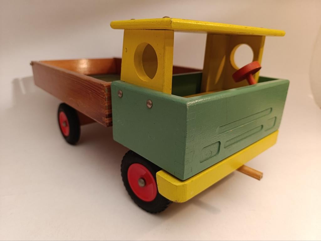 Fraaie grote DDR truck, hout, jaren 70, Ophalen of Verzenden