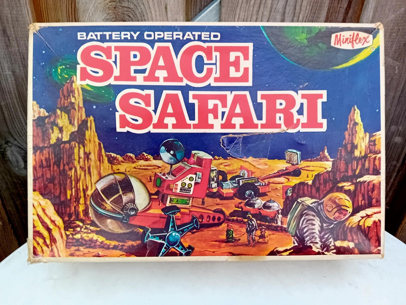 Vintage Space Safari speelset van Miniflex Hong Kong, Ophalen of Verzenden, Gebruikt