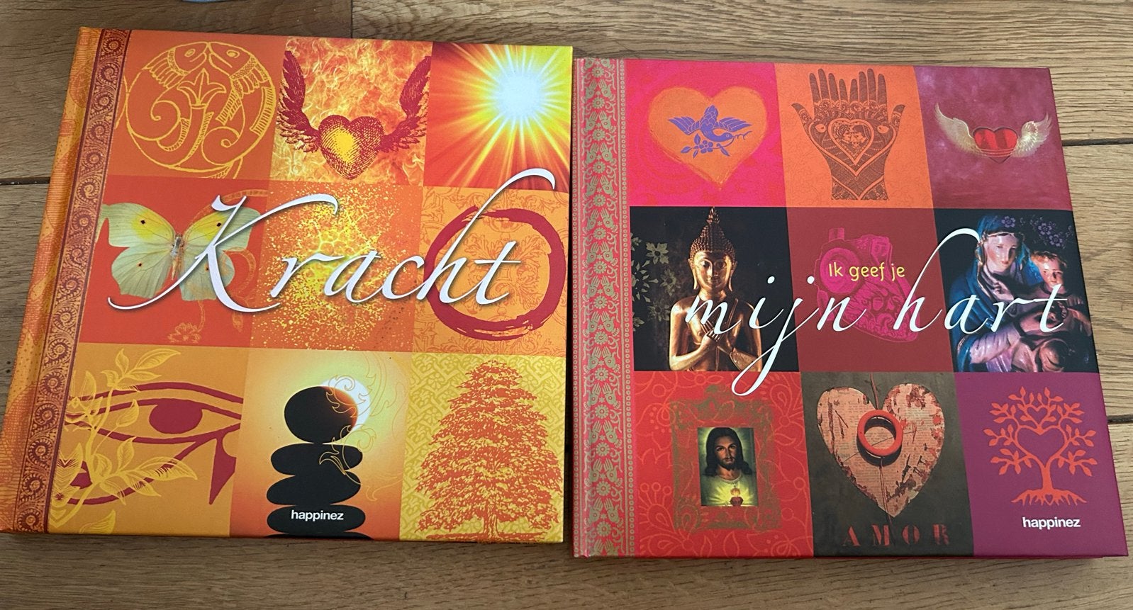 Happinez Kracht & Ik geef je mijn hart boekenset, Ophalen of Verzenden, Zo goed als nieuw, Spiritualiteit algemeen, Achtergrond en Informatie