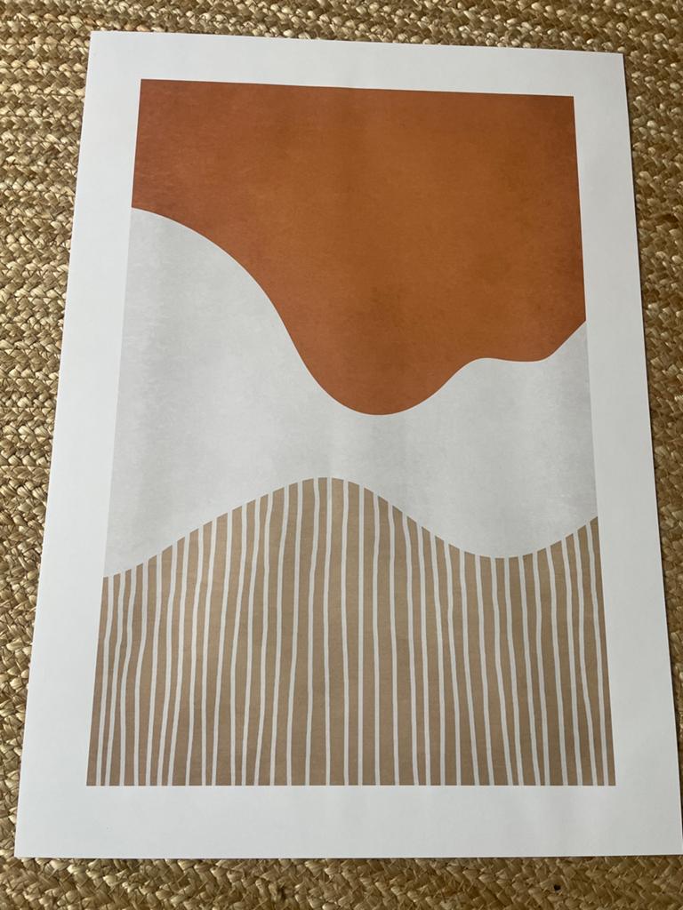 Desenio Abstract Shapes and Lines poster 50x70, Verzamelen, Posters, Ophalen, Rechthoekig Staand, Zo goed als nieuw, A1 t/m A3