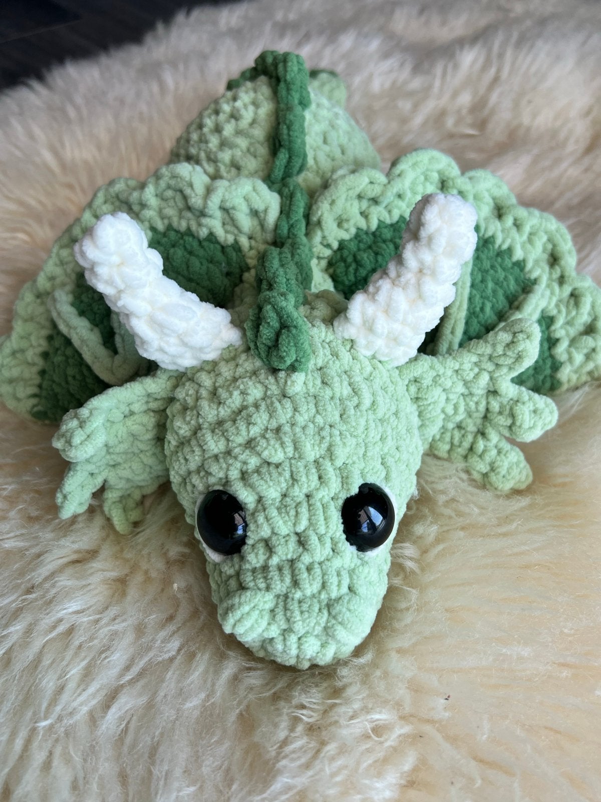 Handgemaakte Gehaakte Knuffel Draak | Amigurumi, Groen, Overige merken, Overige typen, Nieuw