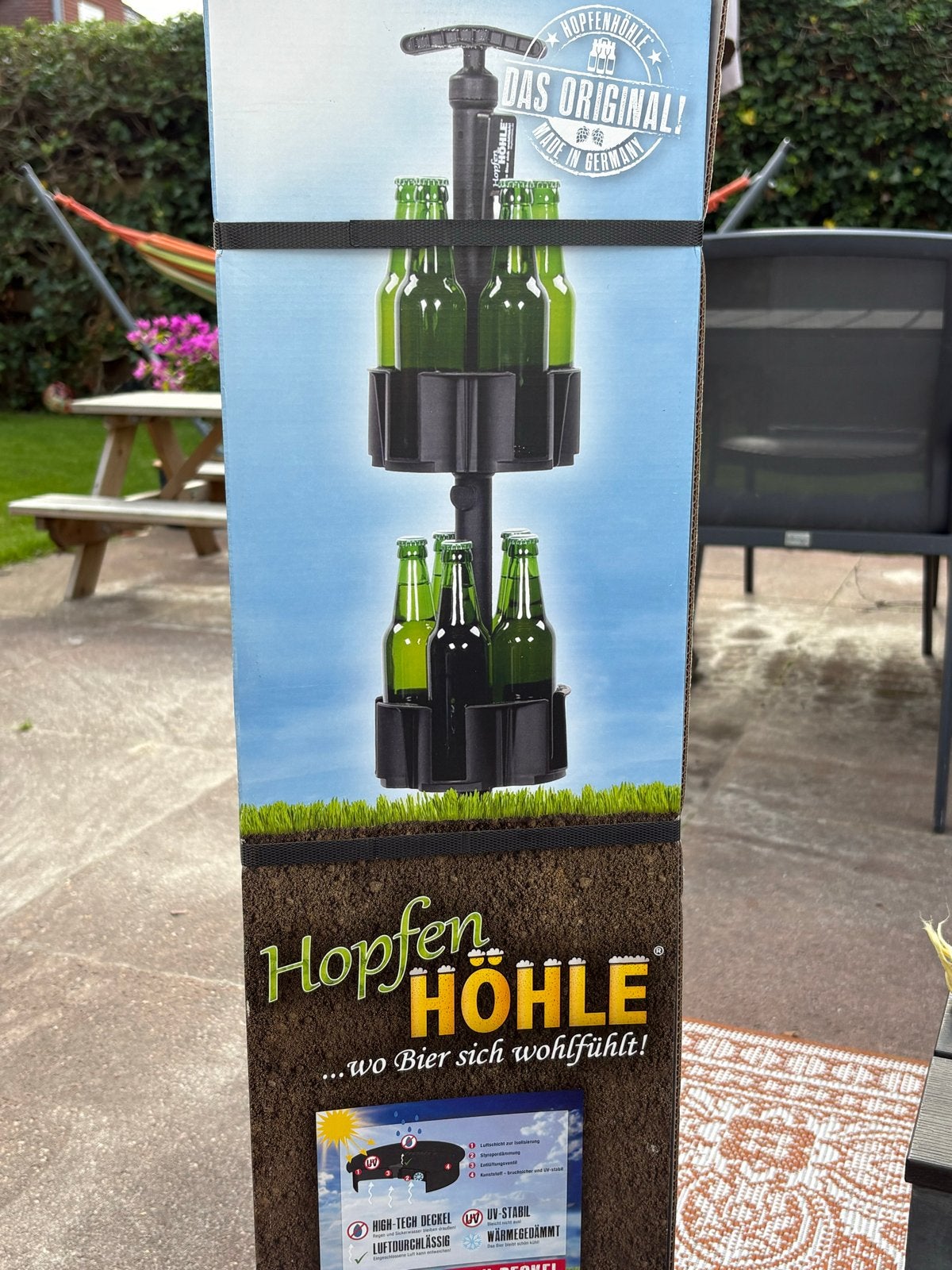 Hopfens Höhle Bierkoeler - Het origineel uit Duitsland!, Ophalen of Verzenden, Nieuw