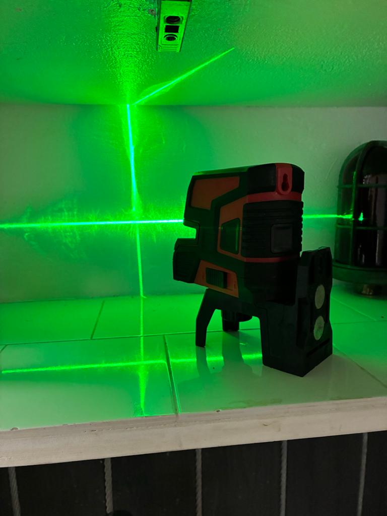LevelFix CL202G Kruislijnlaser met Statief, Ophalen of Verzenden, Zo goed als nieuw