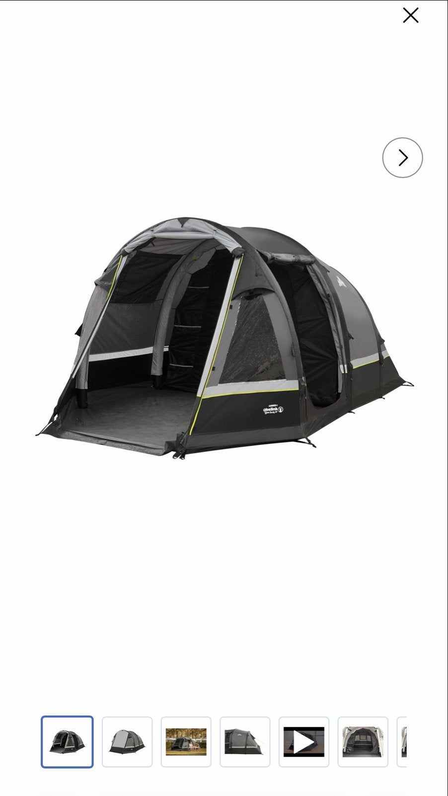 Obelink Summer 4 Easy Air opblaasbare tunneltent, Ophalen, Zo goed als nieuw, Tot en met 4