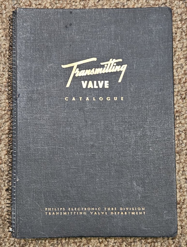Philips Transmitting Valve Catalogue (vintage), Ophalen of Verzenden, Gebruikt, Zender