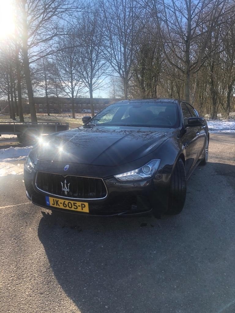 Maserati Ghibli 3.0 D 2016 Zwart, Auto's, Maserati, Achterwielaandrijving, Origineel Nederlands, Diesel, 1890 kg