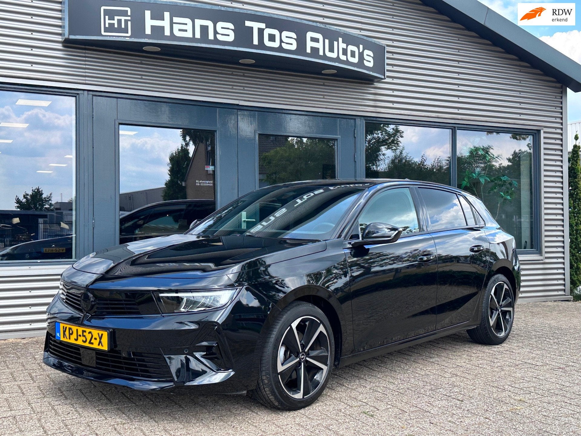 Opel ASTRA 1.2 Turbo GS-LINE AUTOMAAT /Adapt. cruise /CARPLA, Auto's, Gebruikt, 1199 cc, Leder en Stof, Zwart
