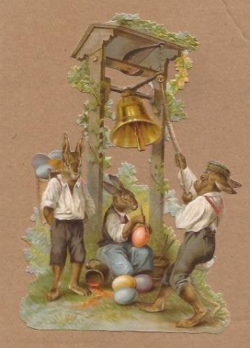 Paashazen luiden de bel poezieplaatjes 5173, Verzamelen, Ophalen of Verzenden