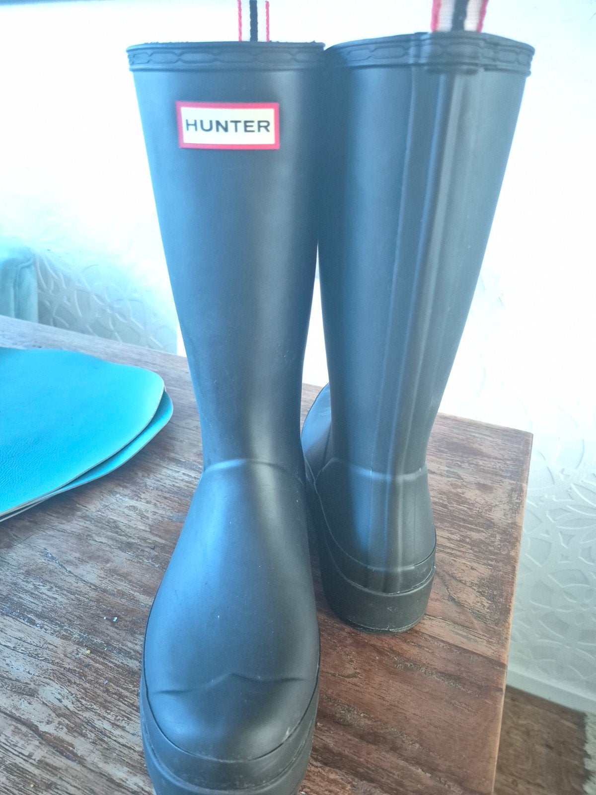 Hunter laarzen maat 41/42 - Zo goed als nieuw, Kleding | Dames, Hunter, Ophalen of Verzenden, Zo goed als nieuw