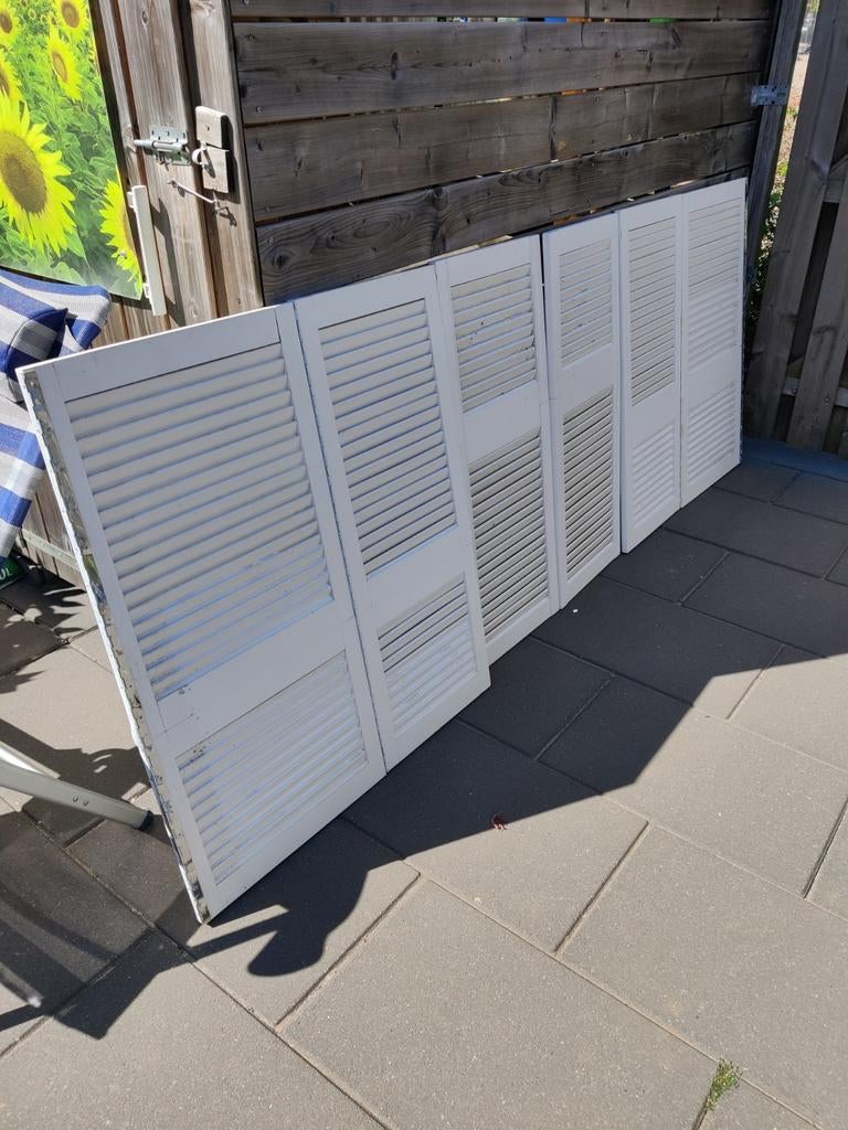 Shutters 240x100 cm met 6 scharnieren, Verzenden, IJzer, Scharnier