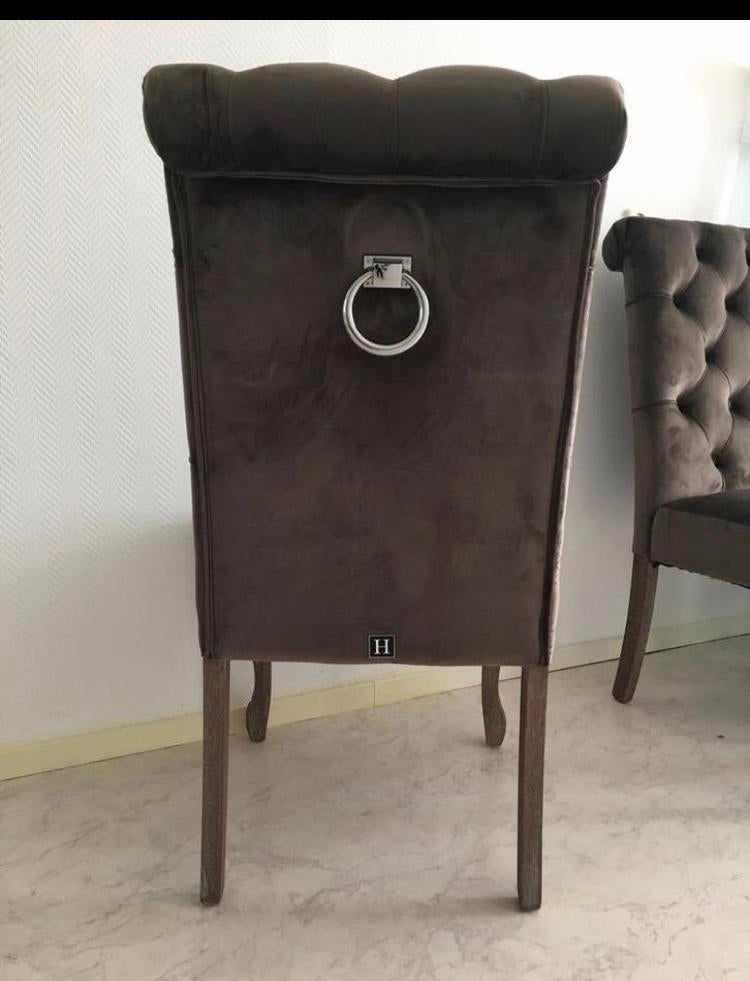Eric Kuster stijl stoelen - Brocante Landelijk, Huis en Inrichting, Stoelen, Gebruikt, Bruin, Ophalen of Verzenden, Vier