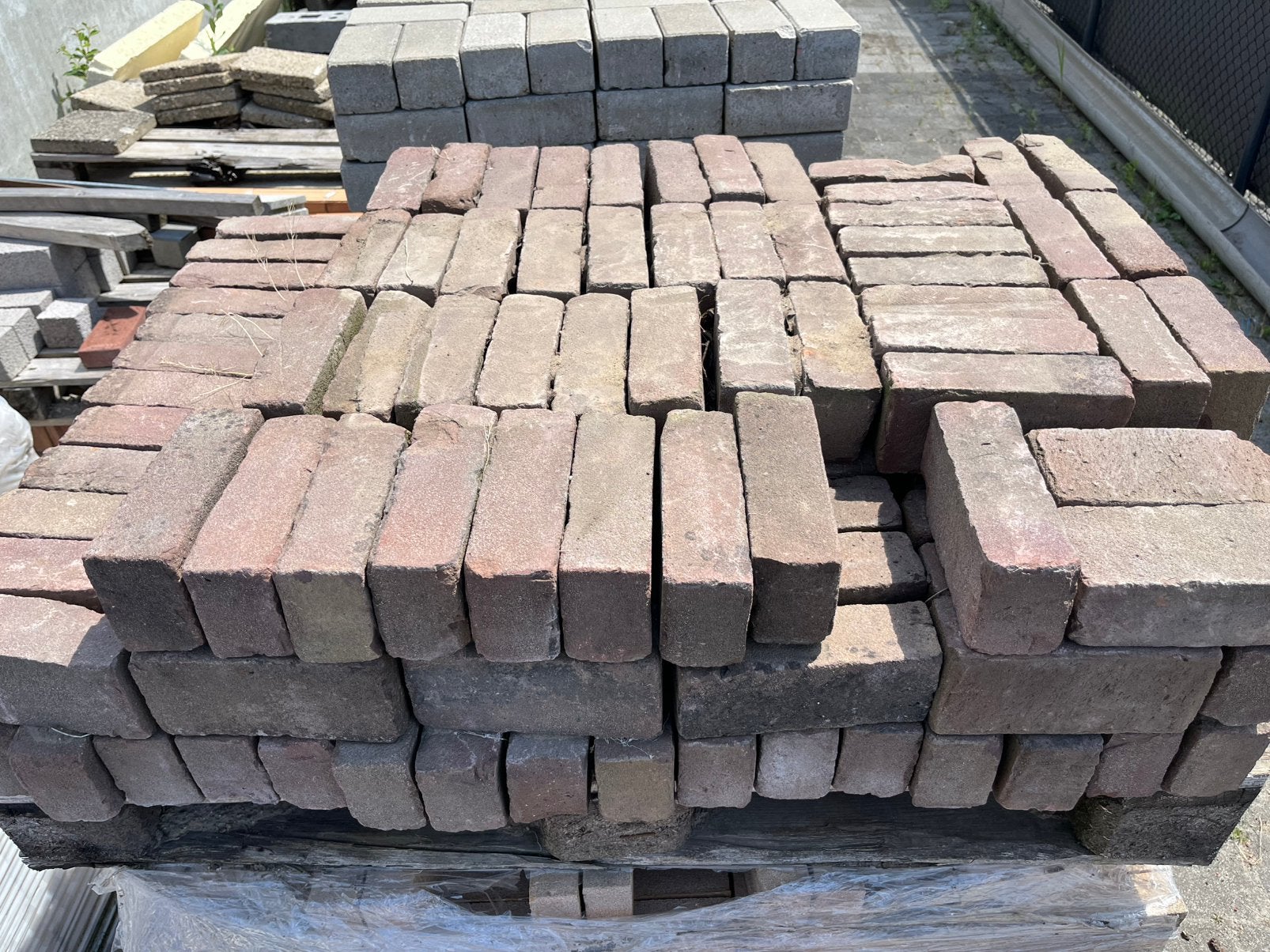 klinkers 21x9x6,5cm. 180st, Ophalen, Zo goed als nieuw, Beton, Klinkers