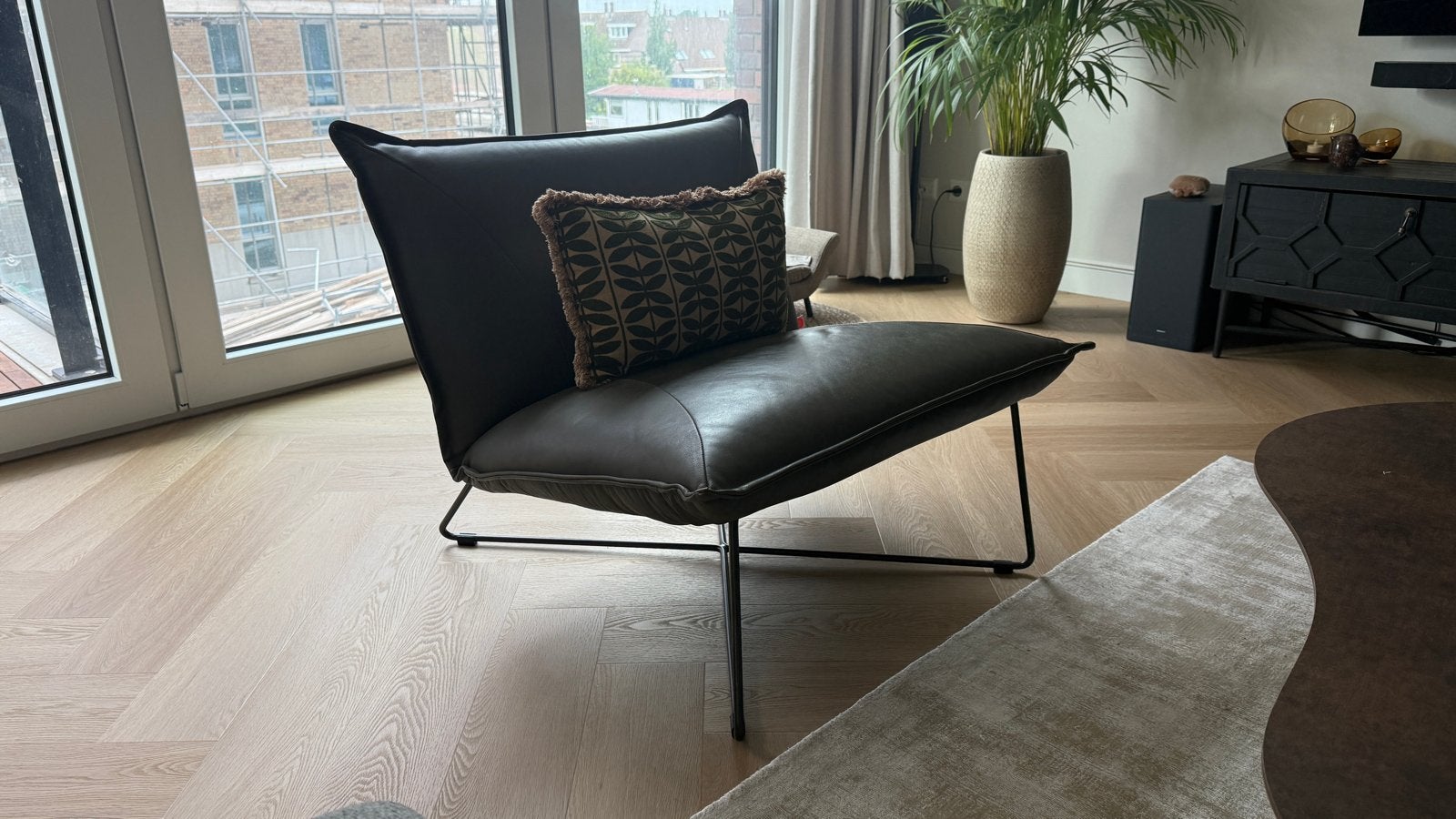 Earl fauteuil met lage rug “Jess Design”, Ophalen, Gebruikt, Leer, 75 tot 100 cm