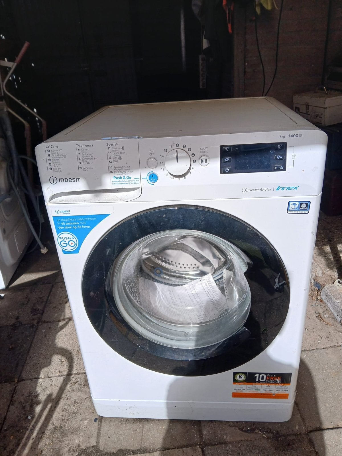 Wasmachine, Ophalen, Zo goed als nieuw, 1200 tot 1600 toeren, 85 tot 90 cm