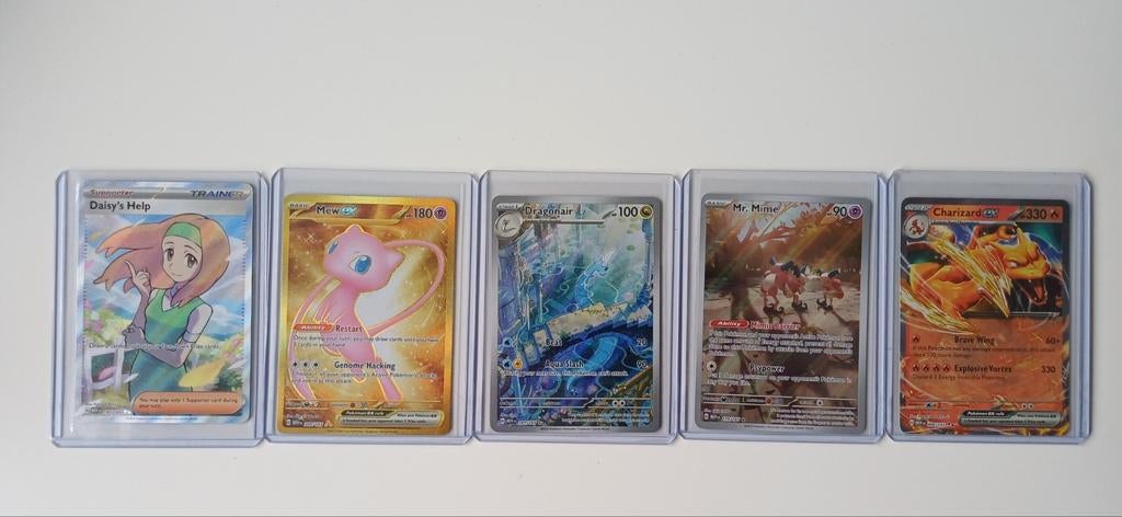 Pokémon 151 Serie Kaarten - Mew, Charizard, Dragonair, Ophalen, Zo goed als nieuw, Meerdere kaarten, Foil