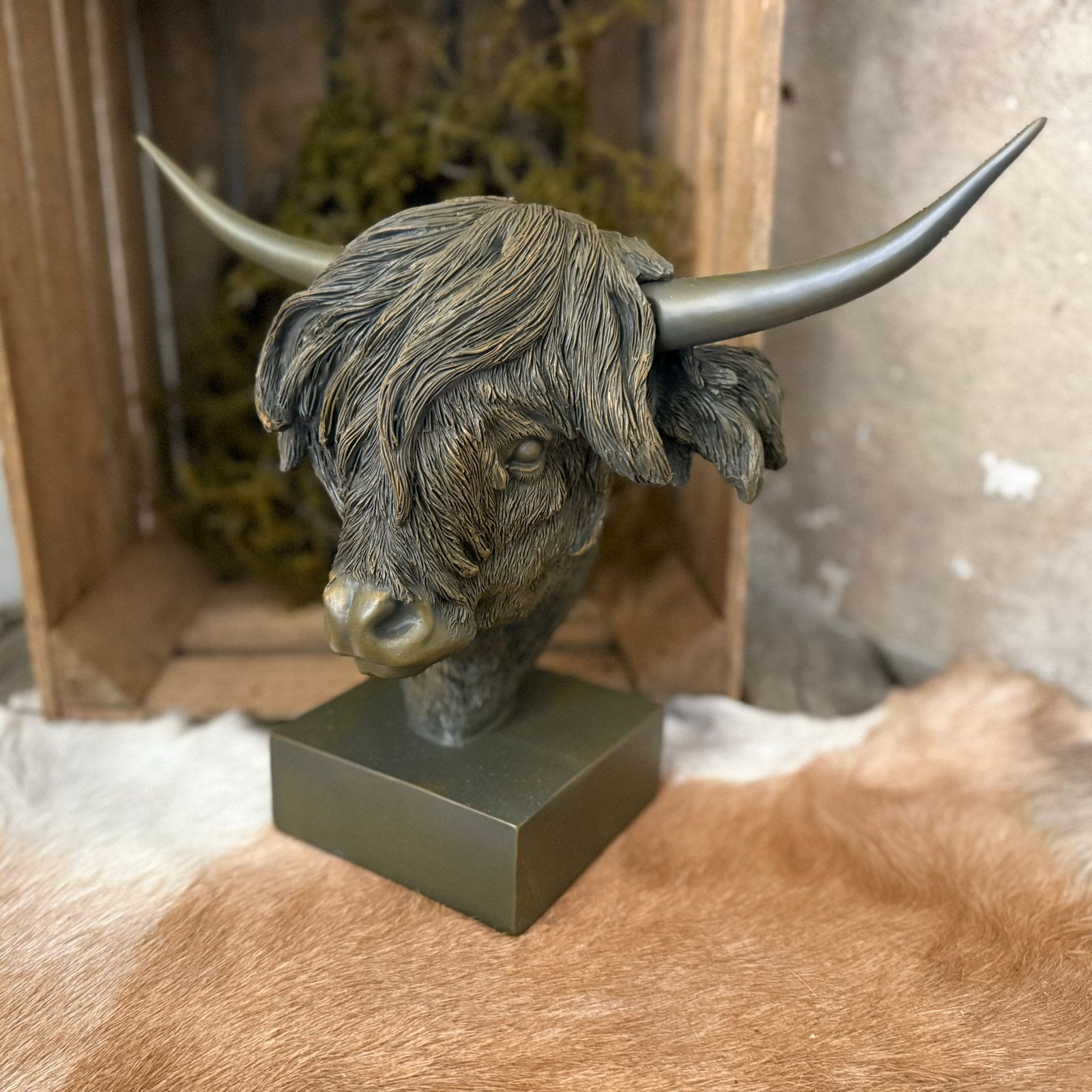 Borstbeeld Hooglander - Landelijke Decoratie, Huis en Inrichting, Woonaccessoires | Overige, Overige materialen, ., Nieuw, Ophalen of Verzenden