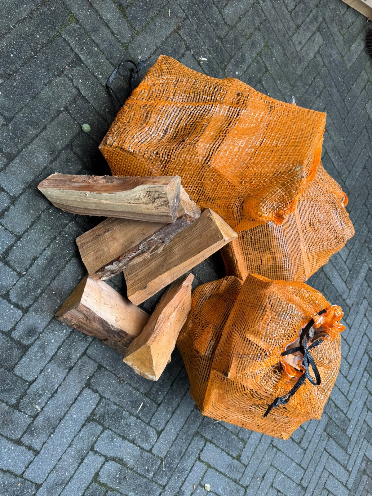 brandhout in netjes, Minder dan 3 m³, Ophalen of Verzenden, Elzenhout, Blokken