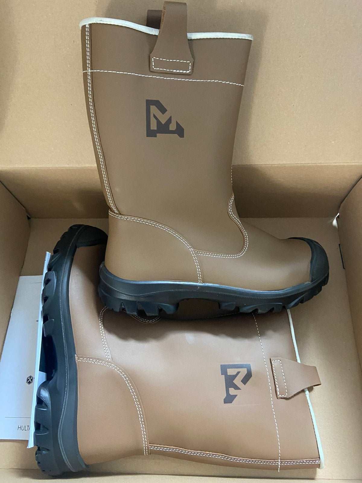 Emma Merula 43 NIEUW bontgevoerd werklaarzen S3 lasrzen, Bruin, Verzenden, Nieuw, Werkschoenen