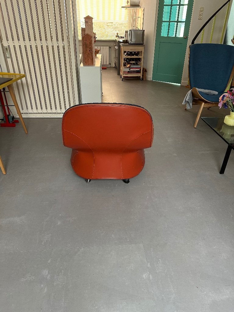 Blauwe Fauteuil, Huis en Inrichting, Fauteuils, Ophalen, Gebruikt, 75 tot 100 cm, 75 tot 100 cm