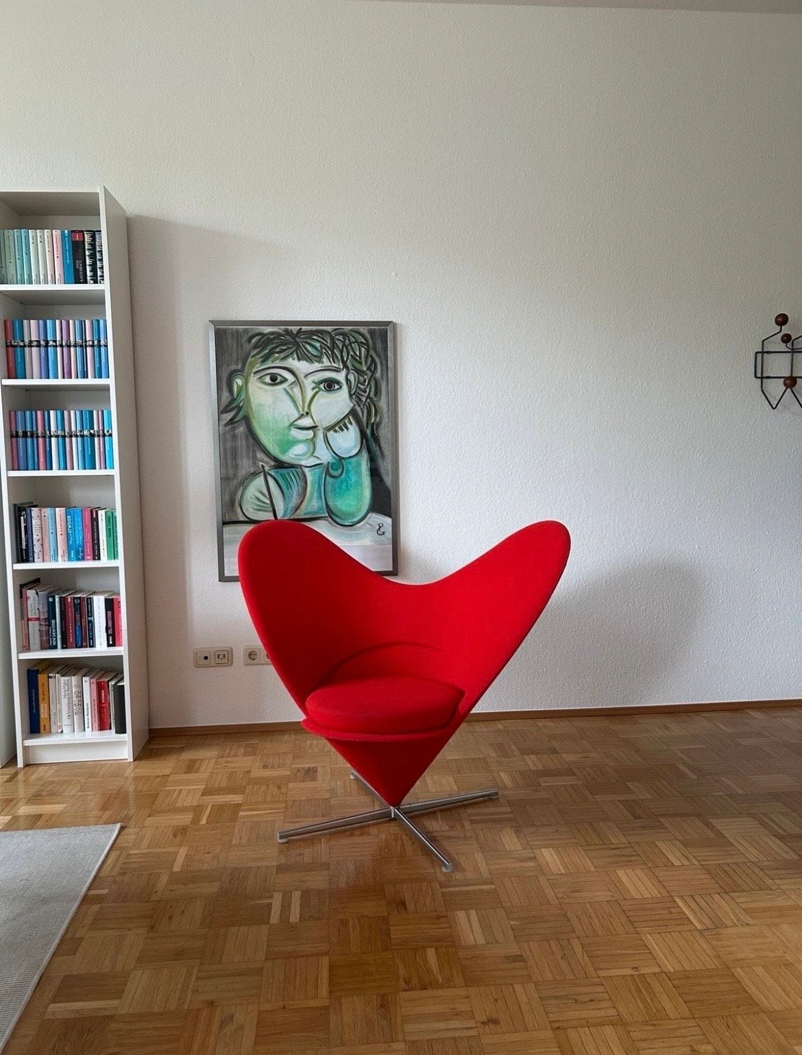 Vitra Heart Cone Stoel - Verner Panton Design Klassieker, Ophalen, Gebruikt, Rood, Eén