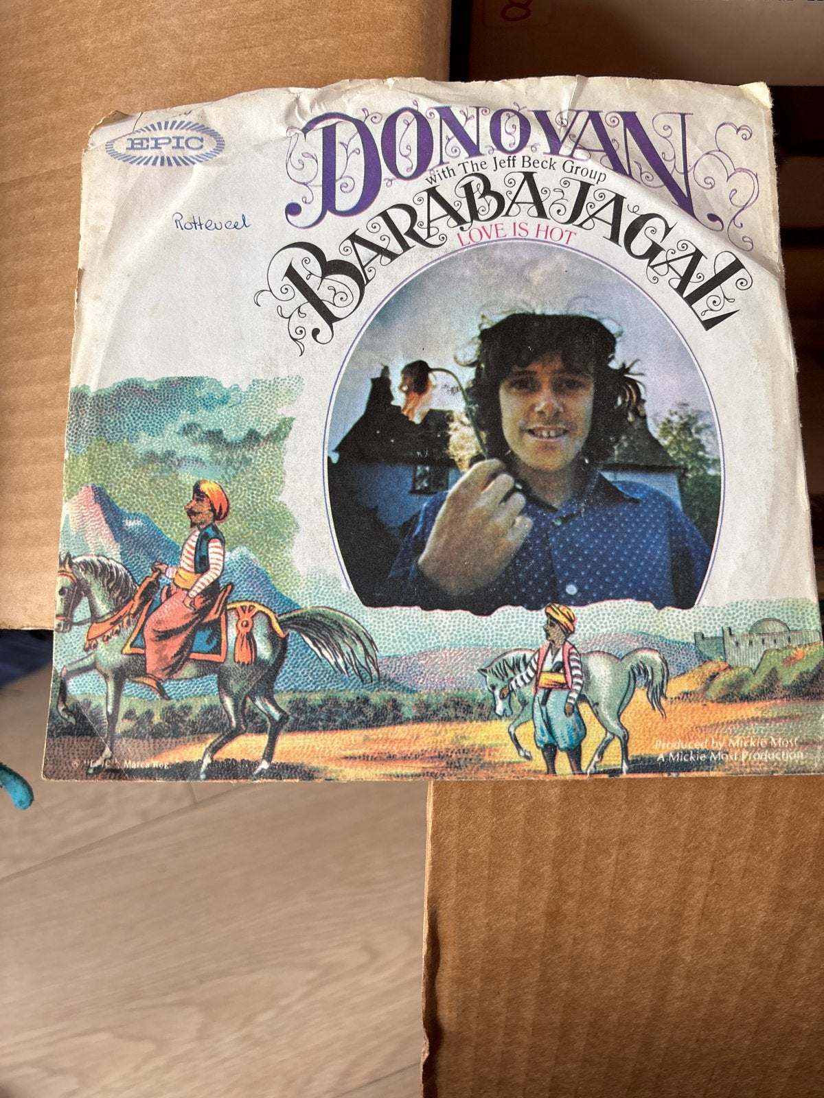 Donovan - Barabajagal (EPIC) Vinyl Single, Gebruikt, 7 inch, Ophalen of Verzenden, EP