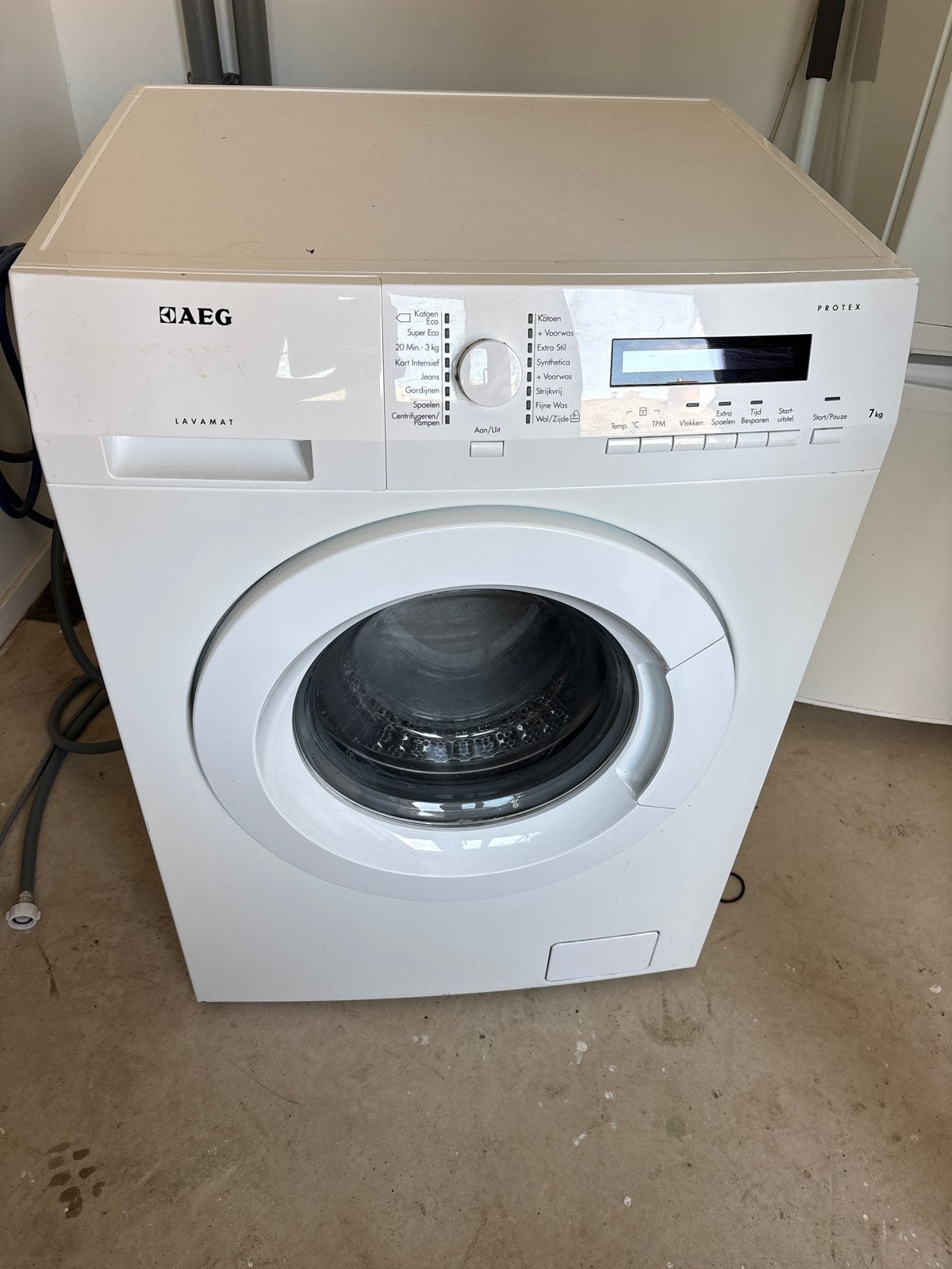 AEG Lavamat Protex 7kg Wasmachine - Voorlader, Witgoed en Apparatuur, Ophalen, Gebruikt, Voorlader, Wolwasprogramma