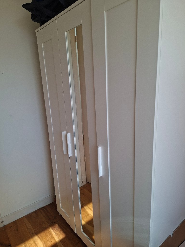 Brimnes kledingkast, Ophalen, Overige materialen, Met deur(en), Gebruikt