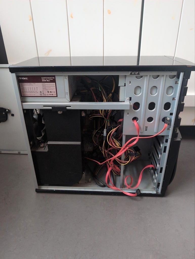 Werkende MidiTower PC met Intel Core 2 Duo E6550, Ophalen, Intel Core 2 Duo E6550, Gebruikt, HDD