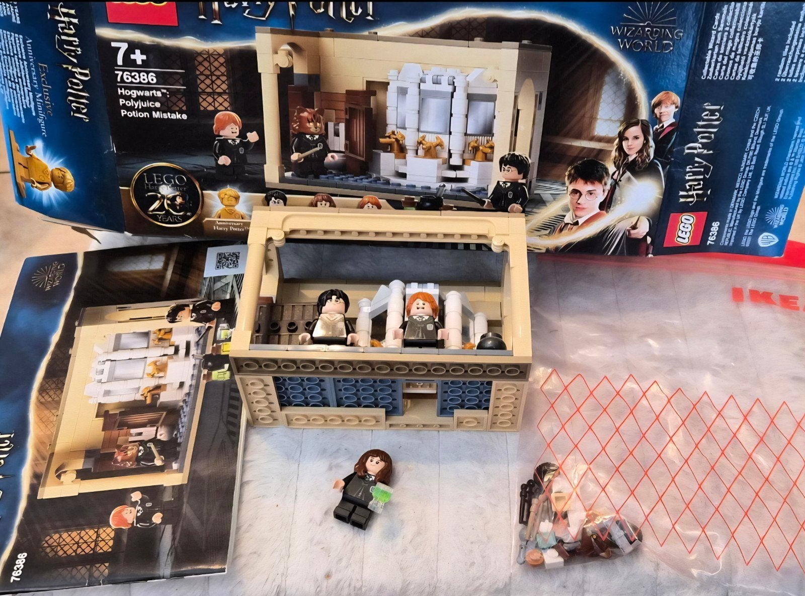 LEGO Harry Potter 76386 Compleet (zonder gouden figuur), Ophalen of Verzenden, Gebruikt
