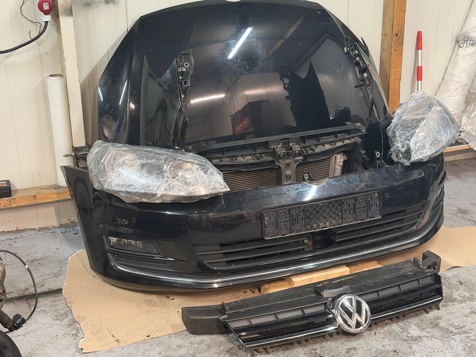 Volkswagen Golf 7 voorkop compleet, Auto-onderdelen, Gebruikt, Ophalen of Verzenden, Motorkap, Volkswagen