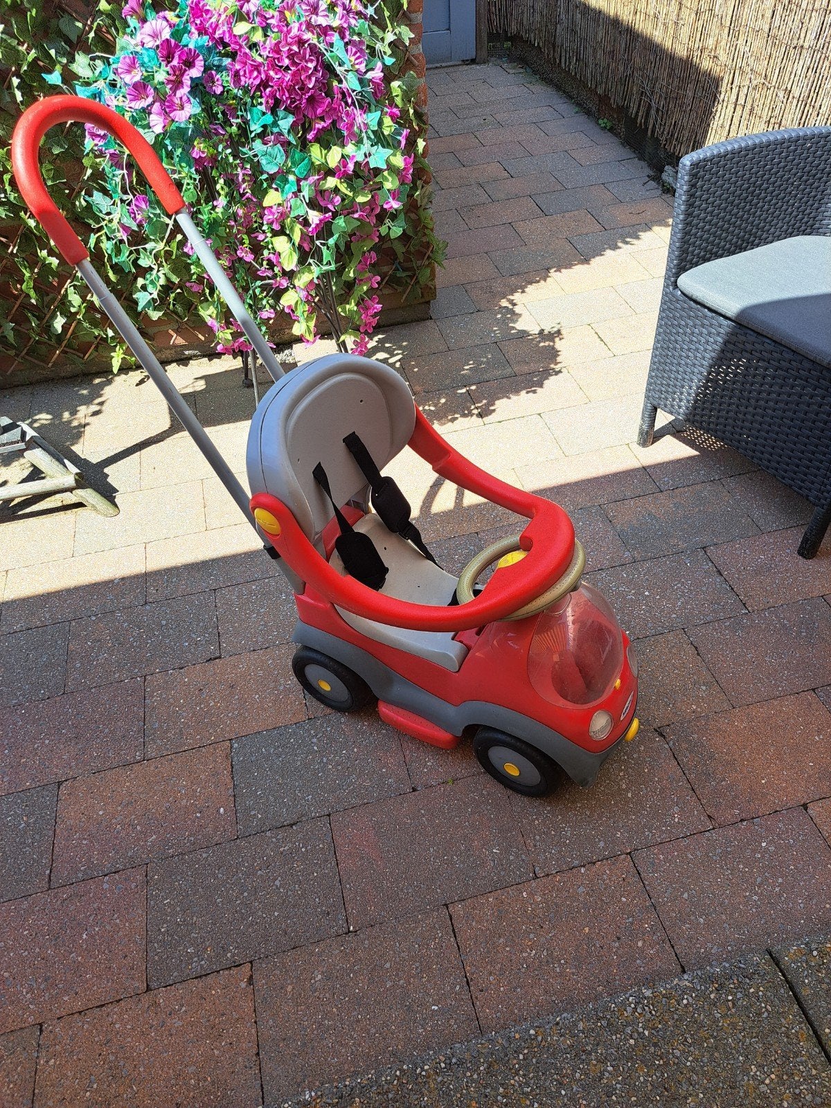 Rode loopauto met duwstang voor kinderen, Ophalen, Gebruikt, Loopvoertuig