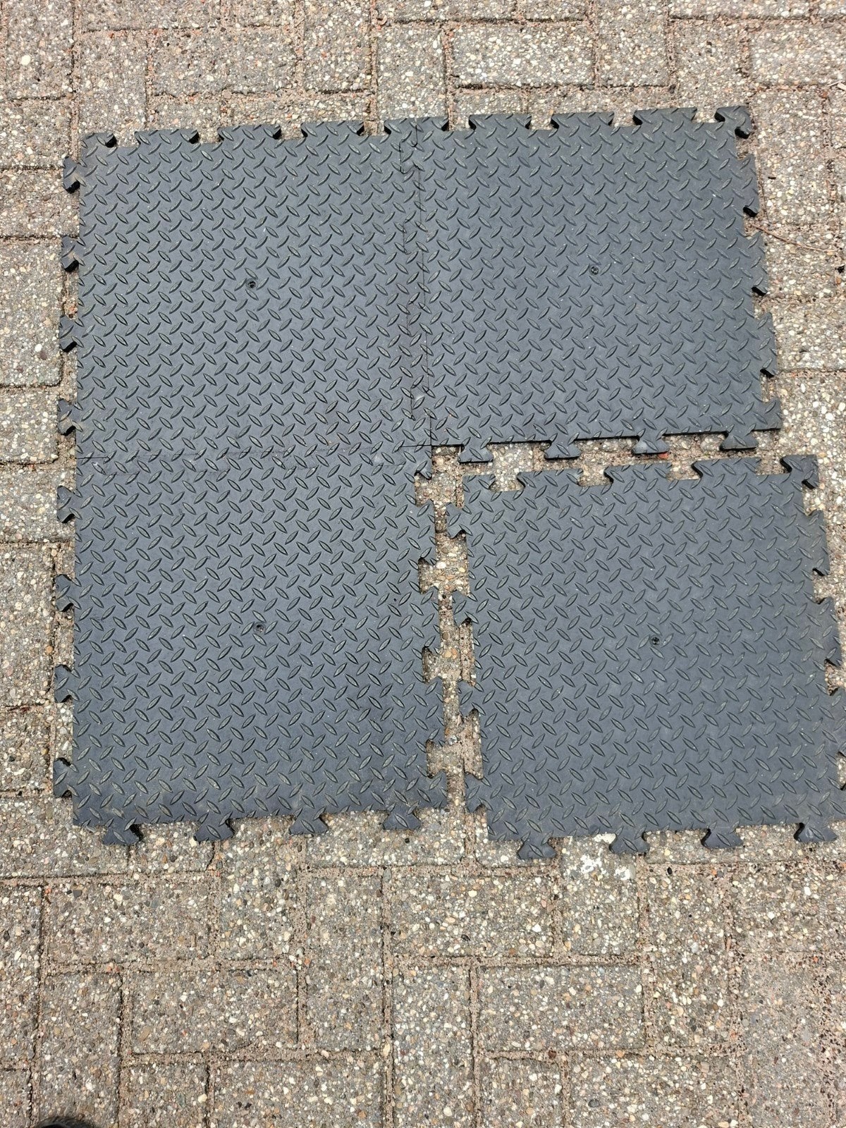 16 m2 pvc garage tegels kliktegels werkplaats vloer, Ophalen, 50 tot 150 cm, Nieuw, 10 m² of meer
