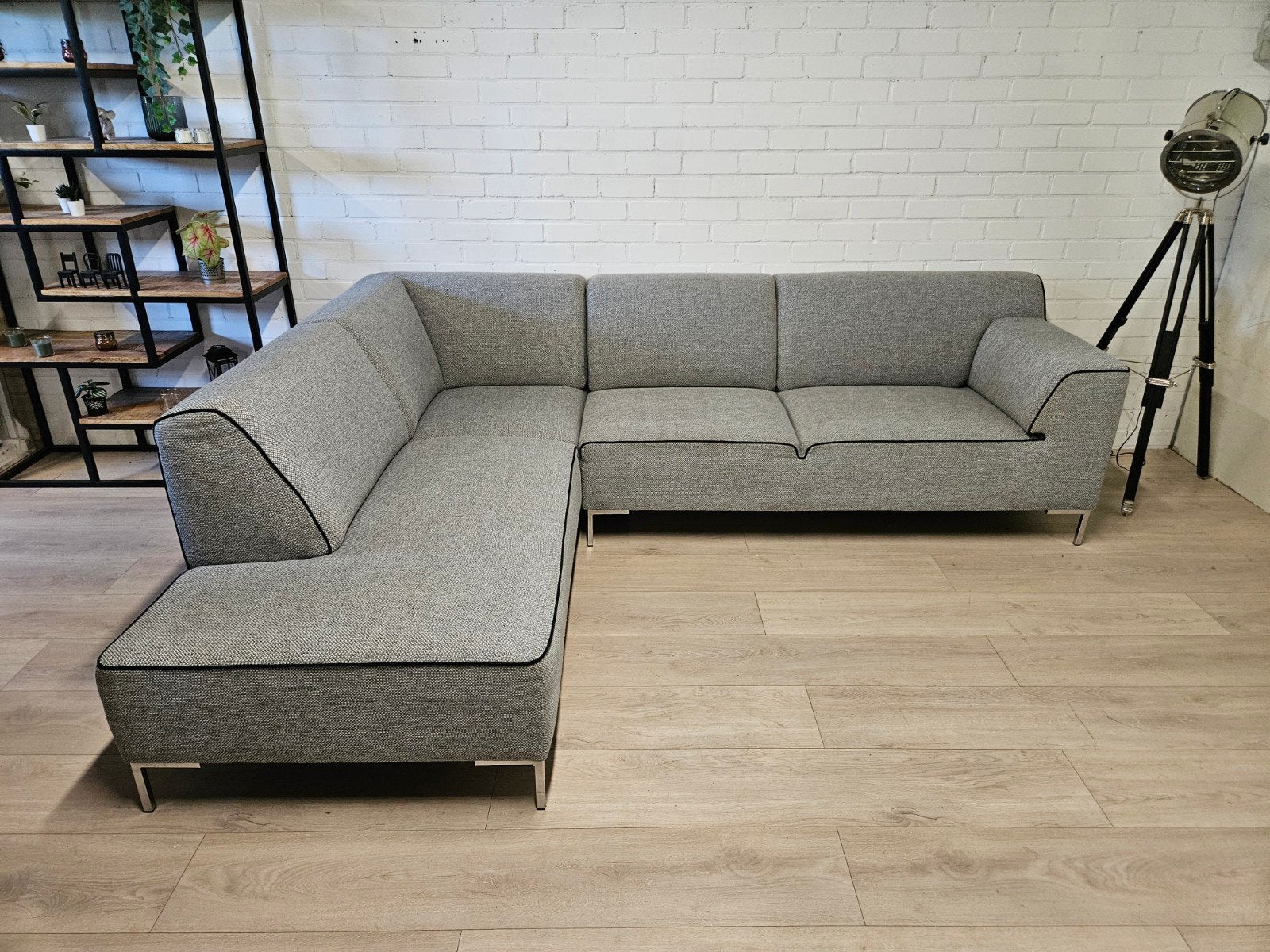 Montel Fresh Hoekbank | GRATIS LEVERING, Ophalen of Verzenden, Zo goed als nieuw, Vierpersoons of meer, Stof