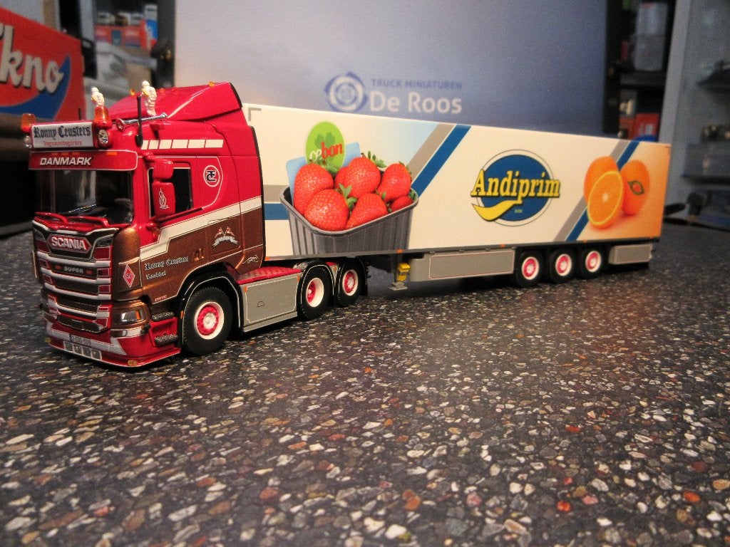 Tekno Scania S 580 Ceusters met certificaat, Hobby en Vrije tijd, Modelauto's | 1:50, Ophalen of Verzenden, Nieuw, Bus of Vrachtwagen