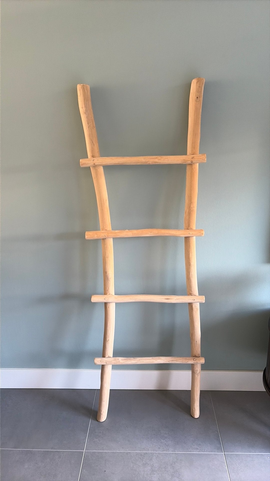 Houten ladder, Doe-het-zelf en Verbouw, Ophalen, Zo goed als nieuw, Minder dan 2 meter