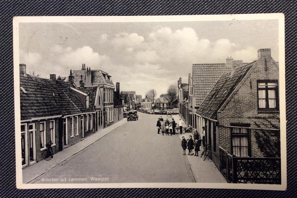 Lemmer, Waaigat, Ophalen of Verzenden, 1920 tot 1940, Gelopen, Friesland