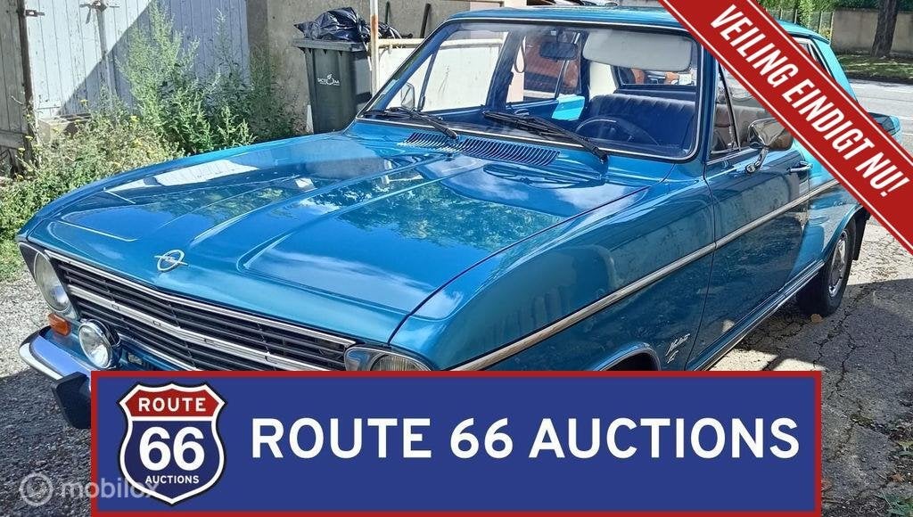 Opel Kadett B | 1973 | Route 66 Auctions, Auto's, Overige carrosserieën, Zwart, Bedrijf, Opel