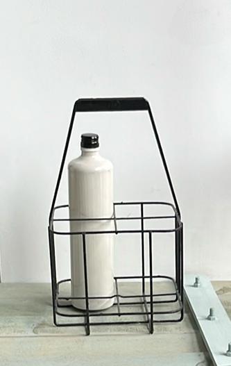Frans brocante flessenrek, Ophalen of Verzenden, Zo goed als nieuw, Minder dan 50 cm
