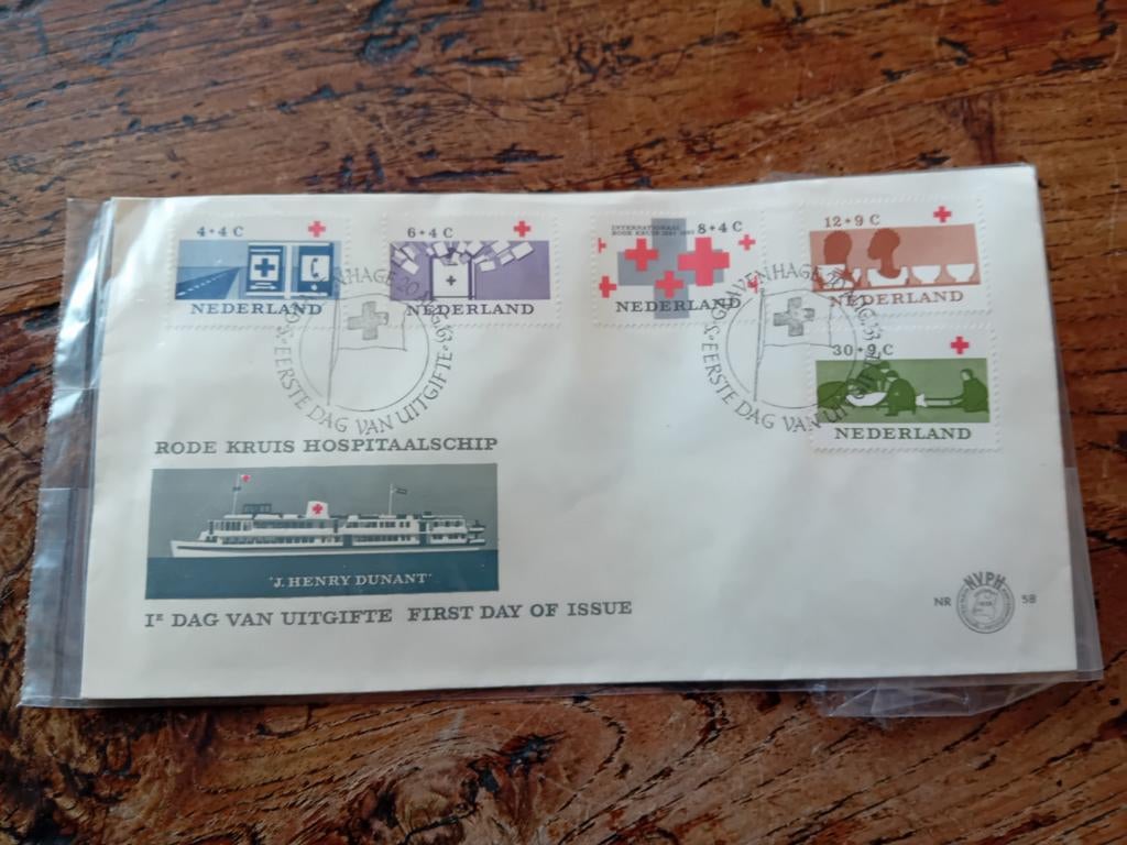 Rode Kruis Hospitaalschip Eerste Dag Uitgifte Postzegels, Postzegels en Munten, Postzegels | Eerstedagenveloppen, Onbeschreven
