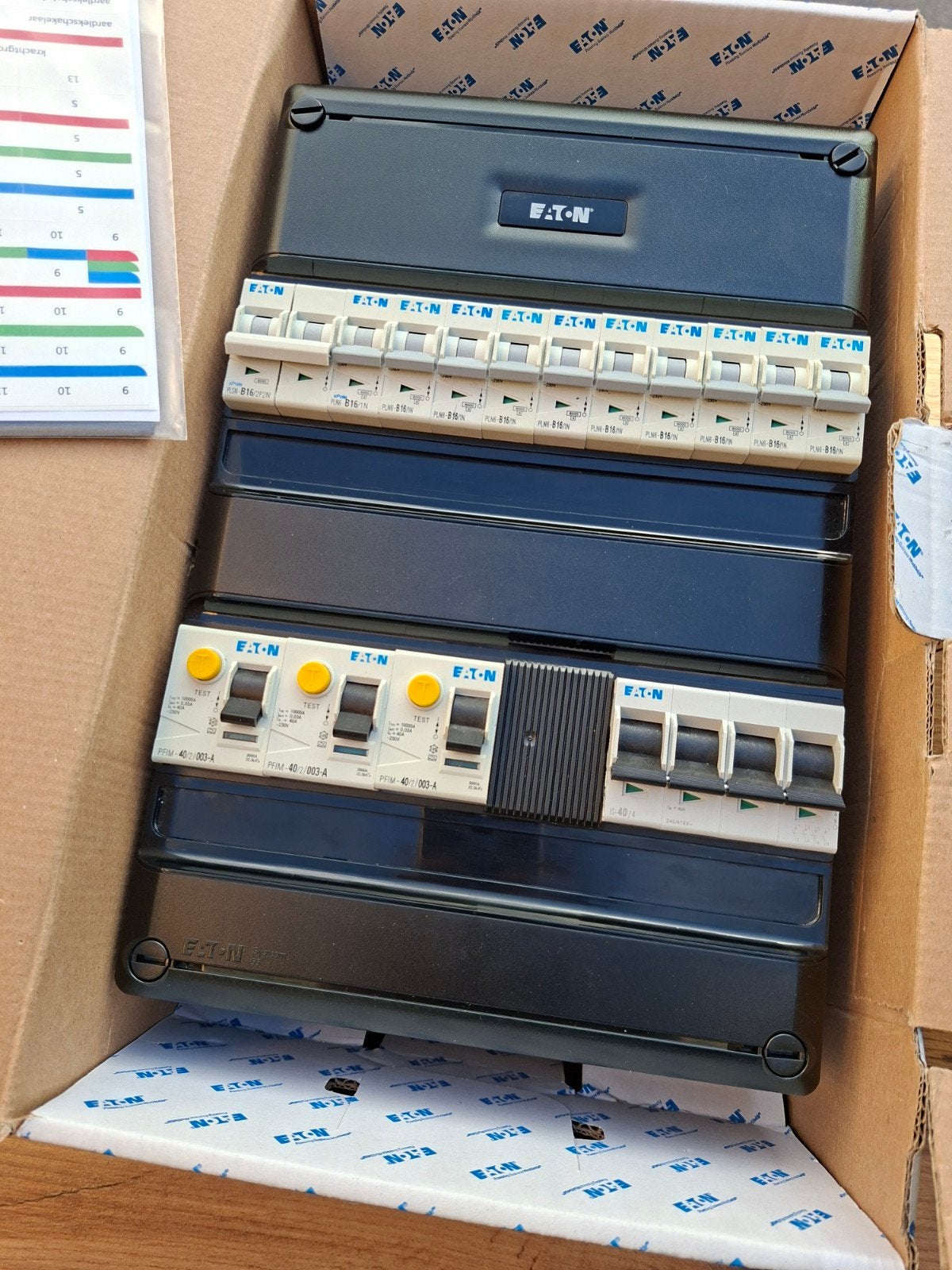 Eaton Groepenkast 10 groepen + kookgroep, Ophalen of Verzenden, Zo goed als nieuw, Eaton, Groepenkast