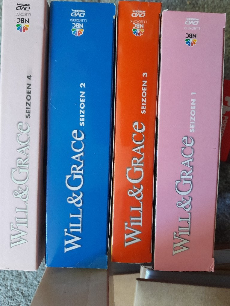 Will & Grace DVD Boxset - Seizoenen 1, 2, 3 & 4, Ophalen, Alle leeftijden, Nederlands, Seizoen 1