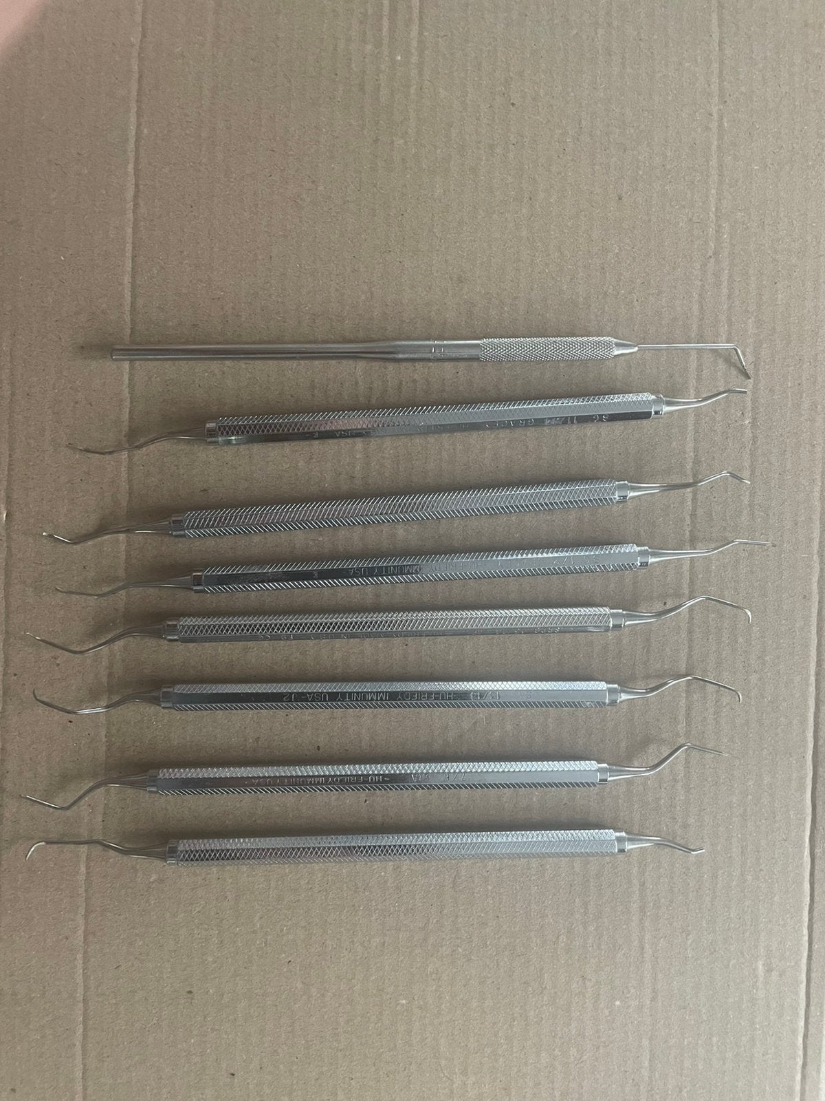 Tandarts instrumenten,  8 stuks, Gracey USA, Ophalen of Verzenden, Zo goed als nieuw