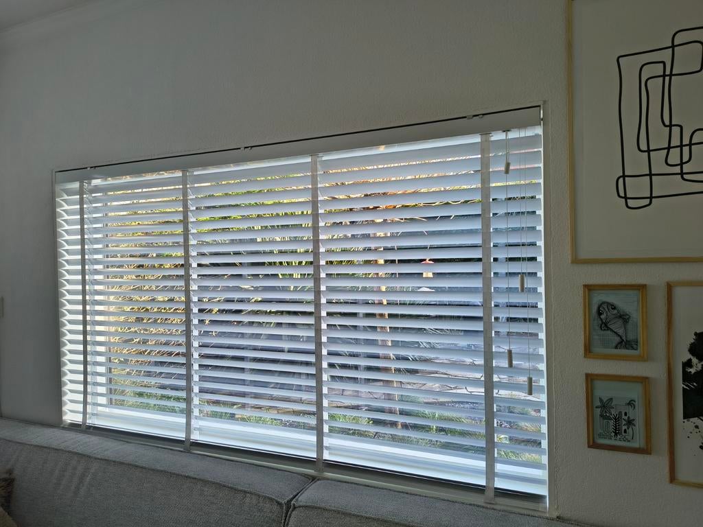 Nieuw maatwerk Aluminium 50 mm Jaloezie Mat wit 201x115H, Ophalen, Nieuw, 200 cm of meer, Wit