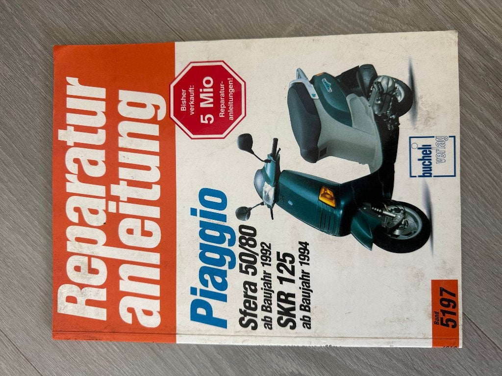 Reparatiehandboek Piaggio Sfera 50/80, SKR 125, Ophalen of Verzenden, Gebruikt