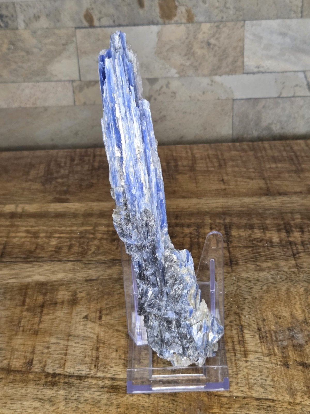 Kyaniet punt met toermalijn, diep blauw, 324 gram, Ophalen, Nieuw