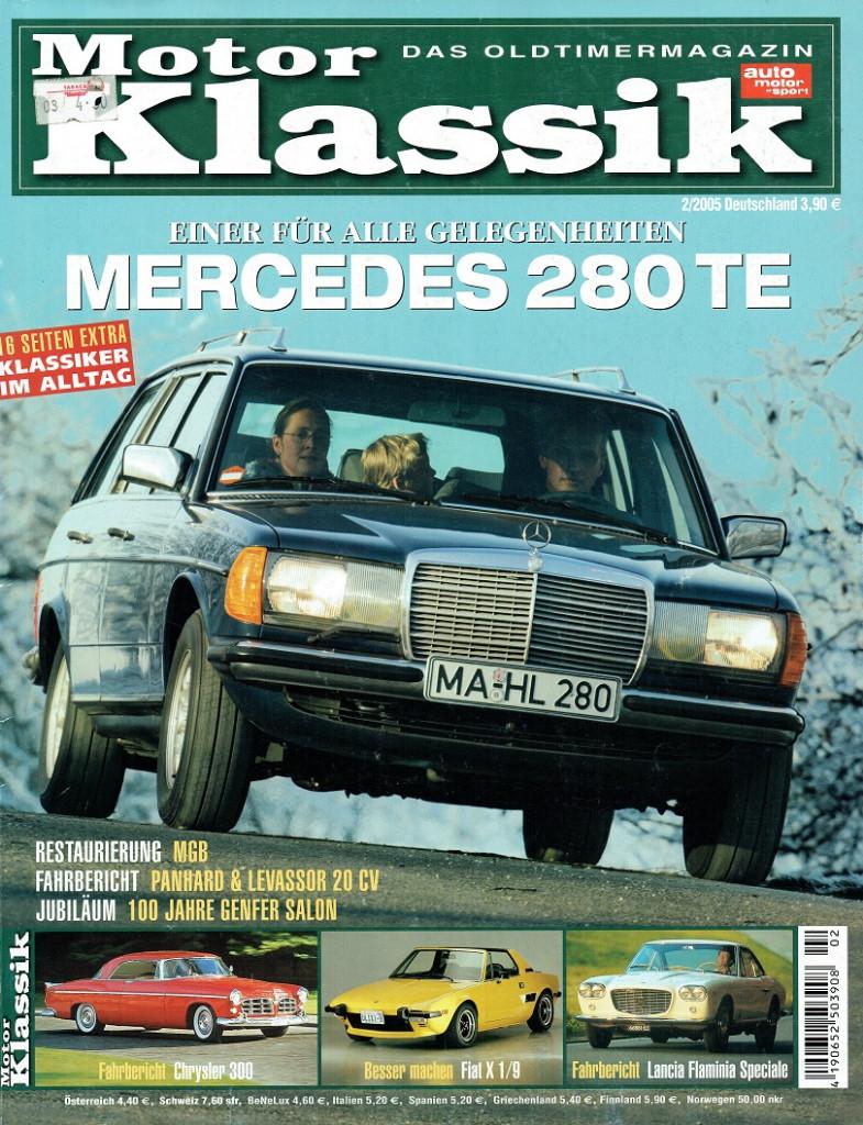 Motor Klassik 2005 nr. 2 (o.a. Mercedes-Benz 280 TE), Verzenden, Gelezen, Algemeen