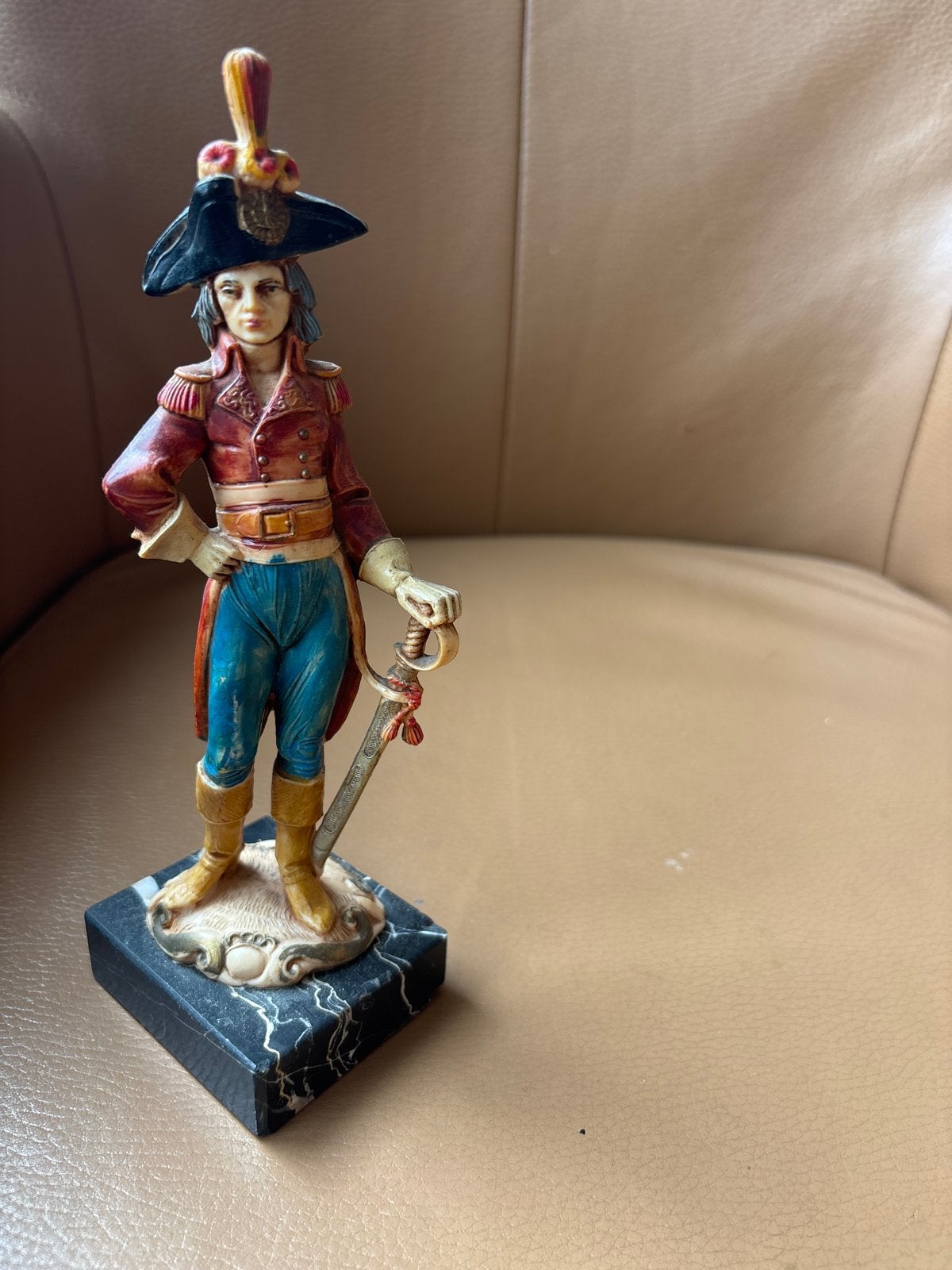 Decoratief beeldje van een generaal, 20cm hoog, Ophalen of Verzenden, Gebruikt, Mens