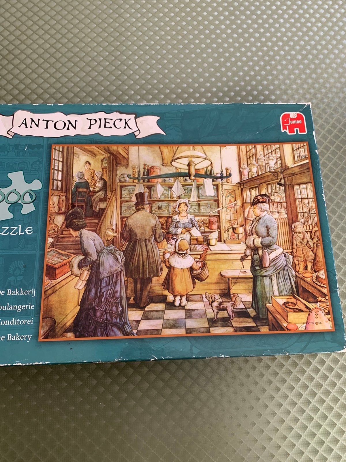 4 Anton Pieck2 puzzels van ieder 1000 +2 v 2 in 1 doos 1000, Ophalen of Verzenden, 500 t/m 1500 stukjes, Zo goed als nieuw