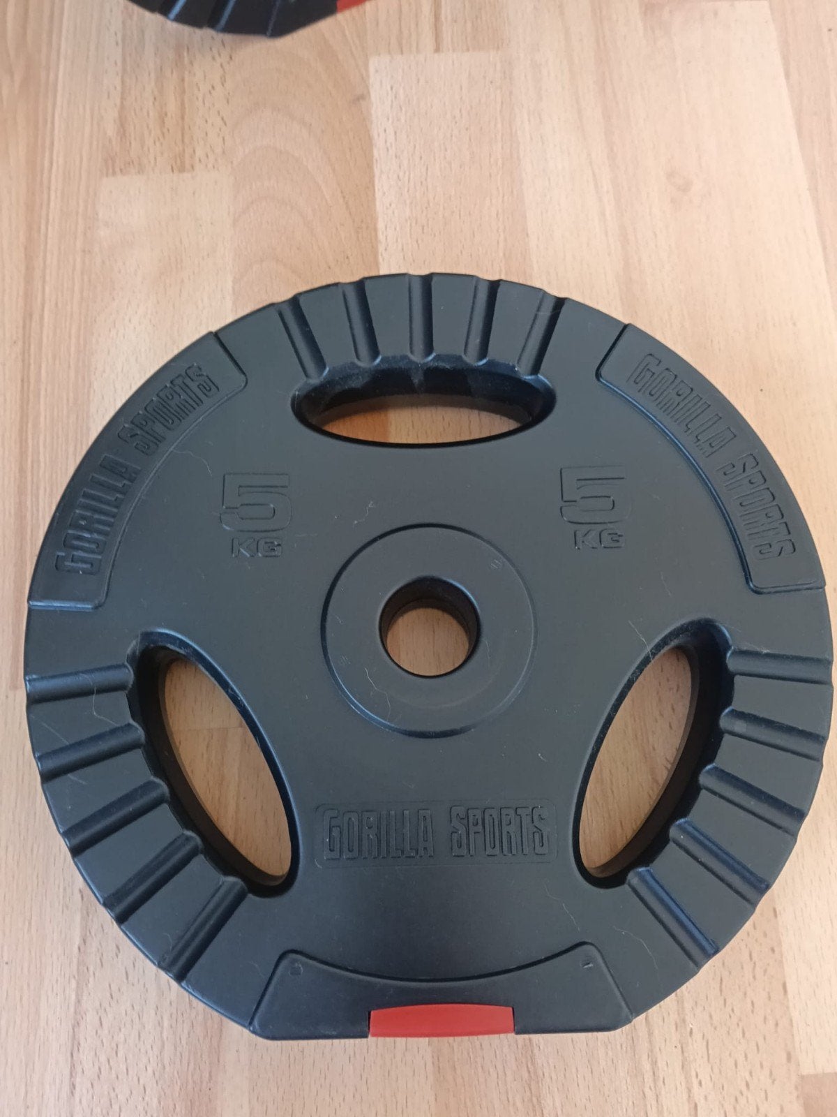 Te Koop: Lat machine met schijven, Ophalen, Zo goed als nieuw, Buik, Halterschijven