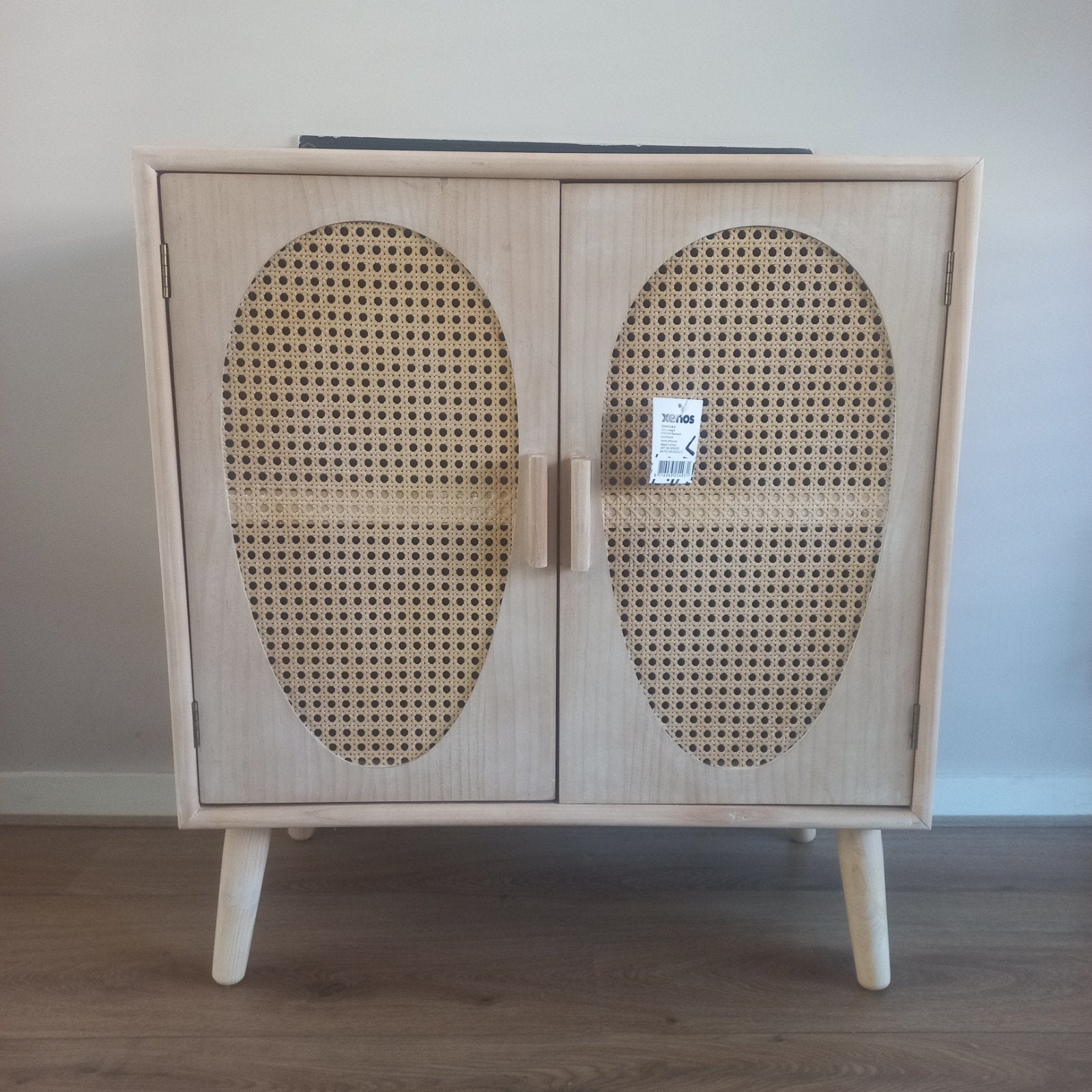 Nieuw...rotan/ webbing kastje met deuren en plank, Ophalen, Nieuw, 50 tot 100 cm, Minder dan 100 cm